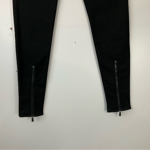 New! Rock & Republic Stretch Black Denim Jeans Skinny Ankle Rear Zipper 31 27 - Picture 7 of 11